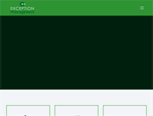 Tablet Screenshot of exception-management.net